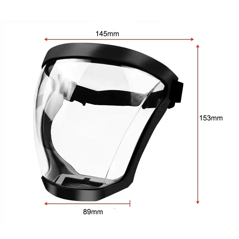 Work Protection Mask Transparent Facial Protector Face Facemask