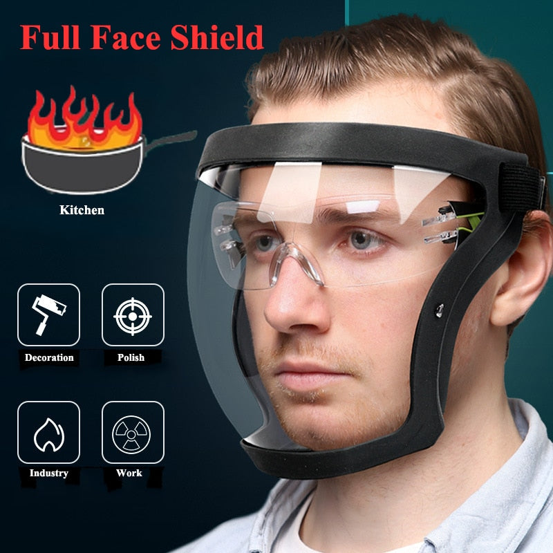 Work Protection Mask Transparent Facial Protector Face Facemask