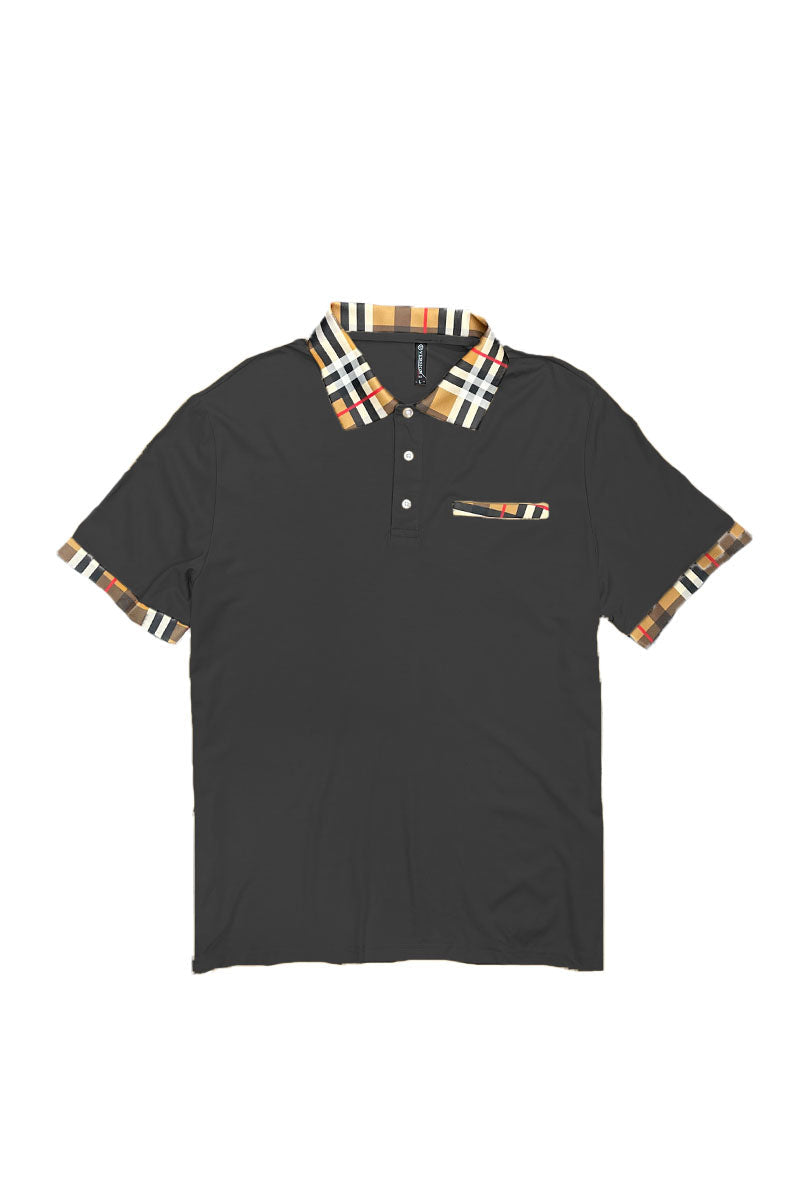 Checkered Detail Polo