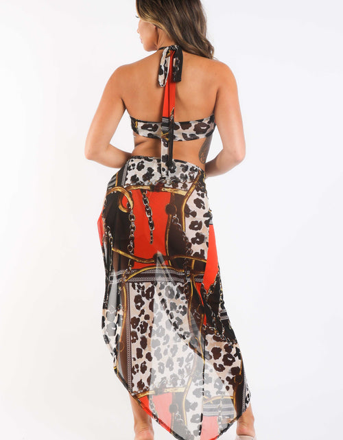 Load image into Gallery viewer, Shop the Latest Printed Mesh Cover Up Set - Trendy and Stylish
