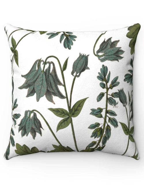 Load image into Gallery viewer, Bluebell Blossoms Double Sided Print Faux Suede Home Decor Cushion
