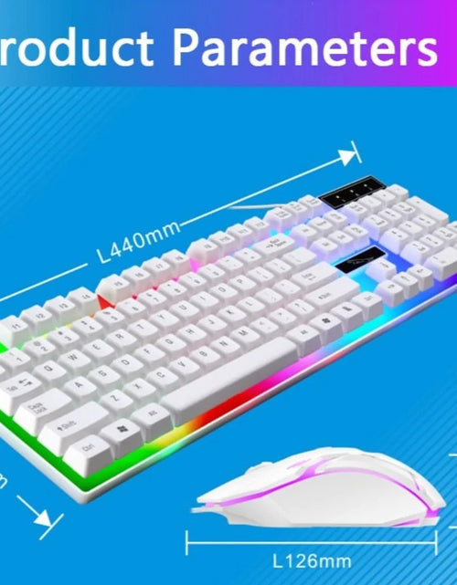 Load image into Gallery viewer, Ninja Dragons White Knight Gaming Keyboard and Mouse Set
