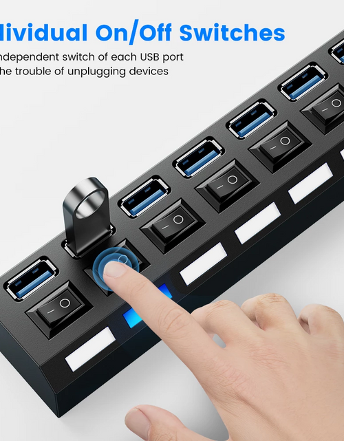 Load image into Gallery viewer, USB 3.0 Hub USB Hub 3.0 Multi USB Splitter 4/7 Port Multiple Expander
