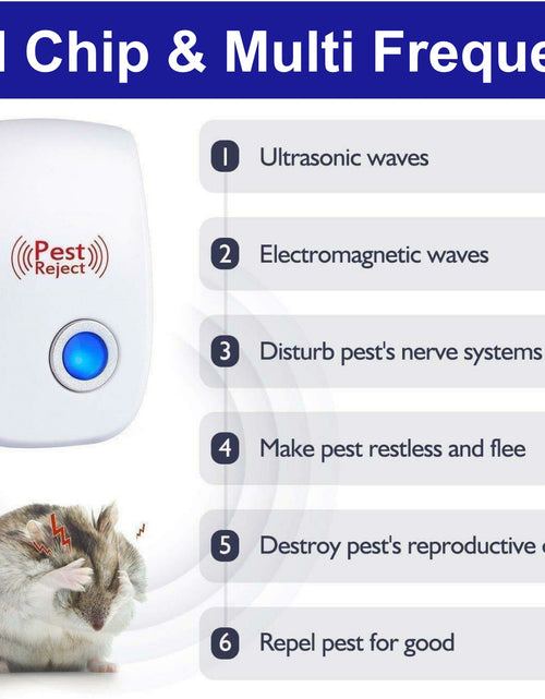 Load image into Gallery viewer, Electronic Pest Reject Control Ultrasonic Repeller Rat Spider Roaches
