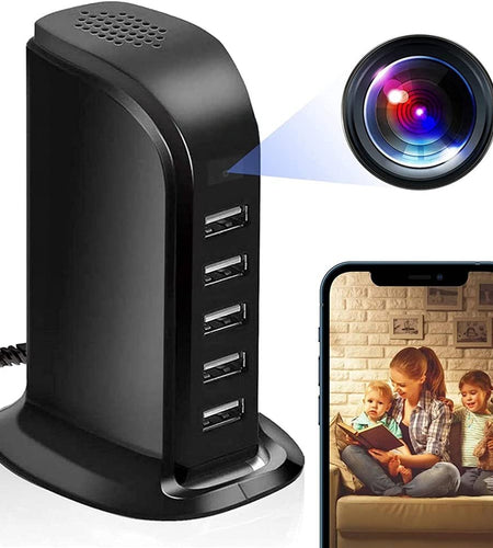 USB Plug Wifi Mini Camera Smart Charger 1080P Home Security Camera