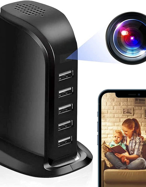 Load image into Gallery viewer, USB Plug Wifi Mini Camera Smart Charger 1080P Home Security Camera
