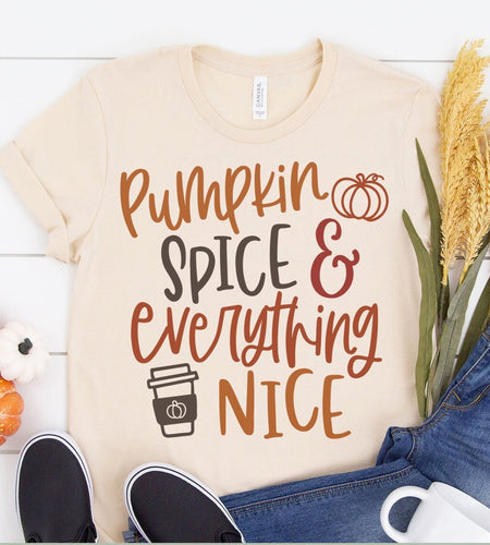 Pumpkin Spice Everything Nice Halloween T-shirt