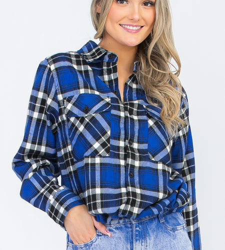 Oversize Boyfriend Plaid Checkered Flannel