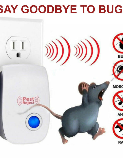 Load image into Gallery viewer, Electronic Pest Reject Control Ultrasonic Repeller Rat Spider Roaches
