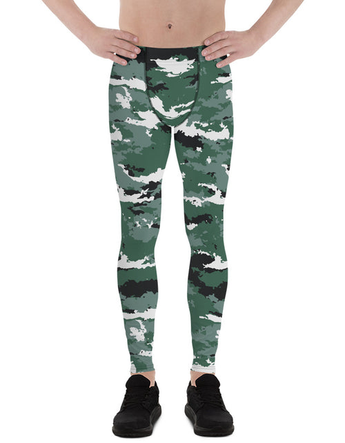 Load image into Gallery viewer, Earth Green Camo Leggings for Men
