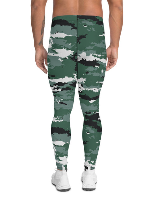 Load image into Gallery viewer, Earth Green Camo Leggings for Men
