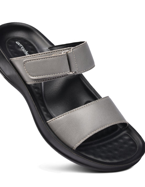 Load image into Gallery viewer, Aerothotic Rustic Women&#39;s Velcro Strap Slide Sandals
