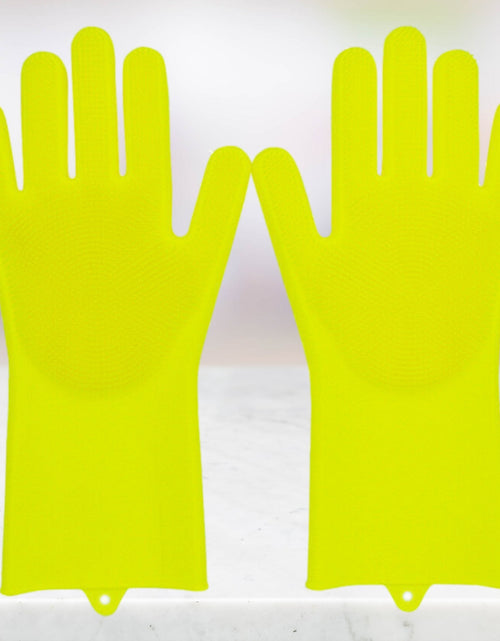 Load image into Gallery viewer, Glove Brush Washing Gloves Silicone kitchen Cleaning Scrubbing Glove
