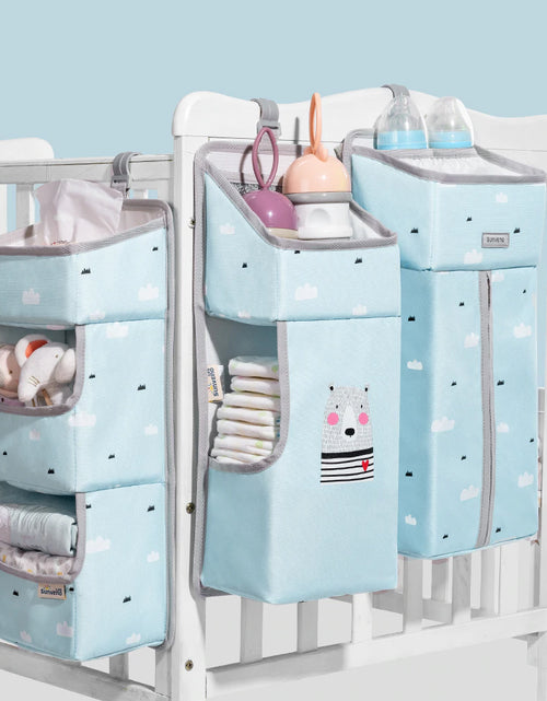 Load image into Gallery viewer, Nursery 3-in-1 Baby Crib Organizer with Insulated Pockets
