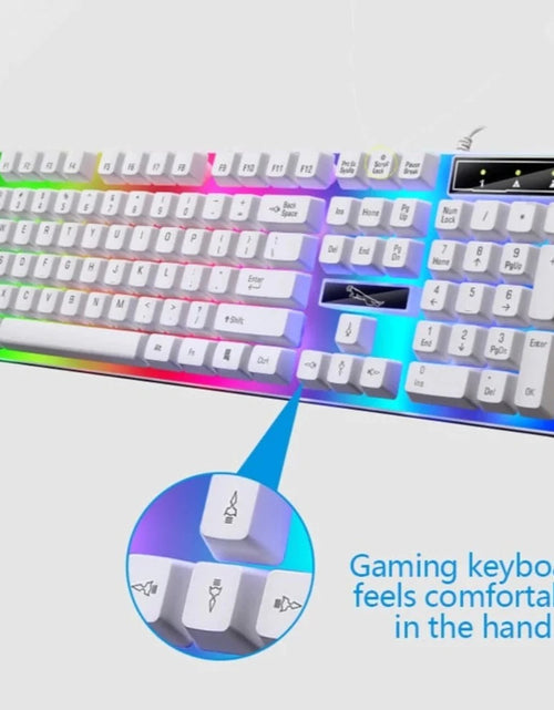 Load image into Gallery viewer, Ninja Dragons White Knight Gaming Keyboard and Mouse Set
