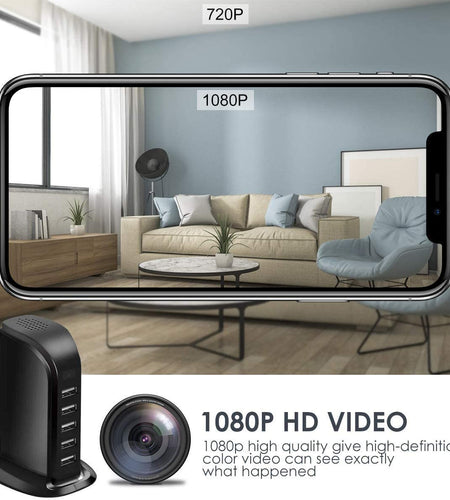 USB Plug Wifi Mini Camera Smart Charger 1080P Home Security Camera