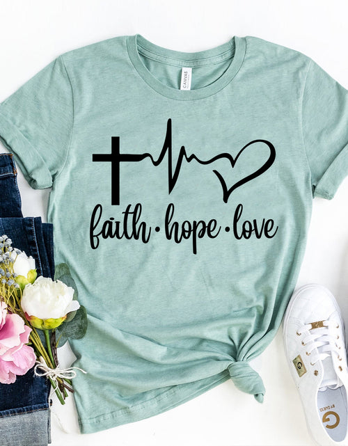 Load image into Gallery viewer, Faith Love Hope T-shirt
