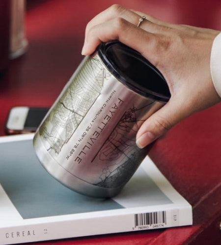 Fayetteville - North Carolina Map Insulated Cup
