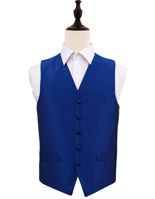 Load image into Gallery viewer, Greek Key Waistcoat - Royal Blue, 46&#39;
