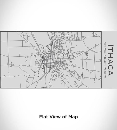 Ithaca - New York Map Insulated Bottle