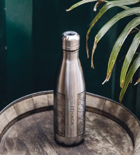 Ithaca - New York Map Insulated Bottle