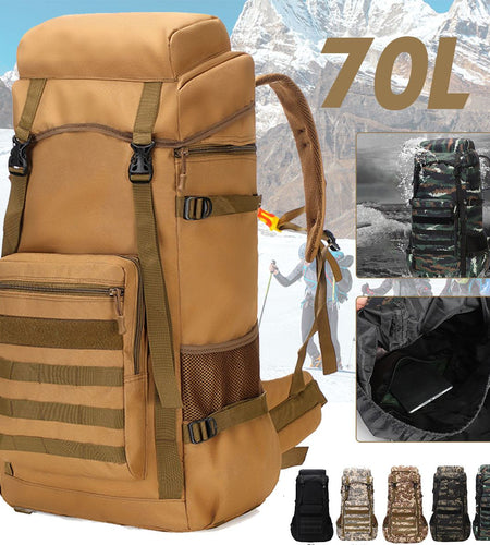 Waterproof Outdoor Camping 70L Military Backpack