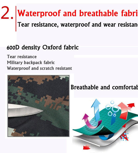 Waterproof Outdoor Camping 70L Military Backpack