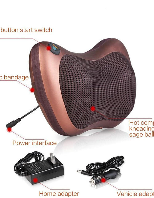 Load image into Gallery viewer, Portable 4 heads Massage Pillow
