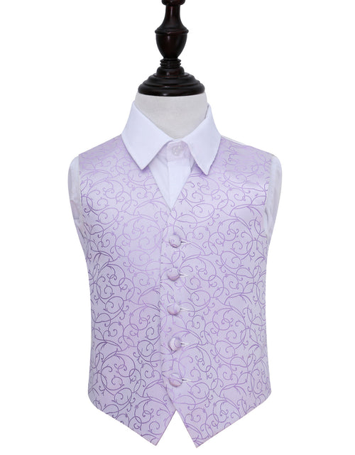 Load image into Gallery viewer, Swirl Waistcoat - Boys - Lilac, 24&#39;
