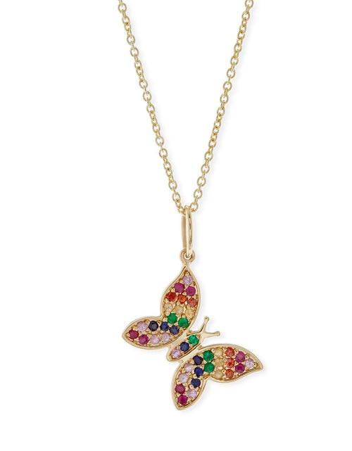 Load image into Gallery viewer, Rainbow  Elements Pendant Necklaces in 14K Gold (Multiple Options)
